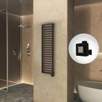 Naxos Elektrikli Havlupan 500X1655 Siyah Mat (Ktx1 Termostat) 600W