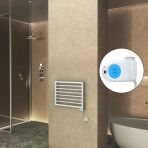 NAXOS Elektrikli Havlupan 800x578 Beyaz Mat (Musa Termostat) 300W