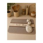 naya home Bulaşık Kurutma Matı Kurulama Bezi Örtüsü Tezgah Üstü Emici Bulaşıklık 40x50 Cm