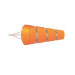 Naylon Rüzgâr Çorabı, 60-100 cm Çoklu Rüzgar Vane FarmAirport DirMeas Rips Yansıtıcı Kemer Bahçe Dekoru(Orange-gray-L)