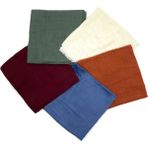 Naz İpek Flamlı 5'li Paket Pamuklu Yazma Eşarp 100X100CM - Yeşil