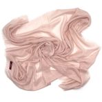 Naz Ipek Flamlı Pamuklu Yazma Eşarp 100X100CM - Açık Pudra