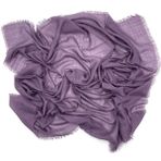 Naz İpek Flamlı Pamuklu Yazma Eşarp 100X100CM - Lila - Pudra