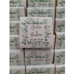 Naz Mutlu Design Sargılı Madlen Özel Etiketli Sütlü Madlen Çikolata Nişan Söz Düğün Kına Sünnet Babyshower Hediyelik
