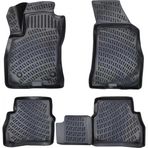 Naz Oto Fiat Doblo PANELVAN (2 Parça) 2000-2009 3D Siyah Kokusuz Havuzulu Paspas Takımı