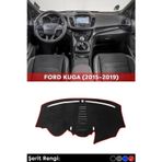 Naz Oto Ford Kuga (2015-2019) 3d Torpido Koruyucu Kılıf - Ön Göğüs Panel Kaplama - Kırmızı Şerit