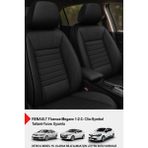 Naz Oto Stone Deri Oto Koltuk Kılıfı Siyah (Renault Fluence-Megan1-2-3-Clio-Symbol-Tailant-Toros Uyumlu)