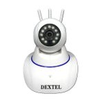 Naz Ticaret Dextel 360º Gerçek HD Wifi Kablosuz 3 Antenli IP Bebek Kamerası ile Güvenlik Sağlayın - Beyaz