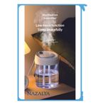 Nazalya 2 Litre Typ-c Girişli Işıklı Ultrasonik Hava Nemlendirici Buhar Makinesi Dijital