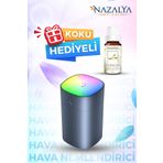 Nazalya 400 Ml Ulrasonik Araba - Oda Hava Nemlendirici Buhar Makinesi Ve Aroma Difüzörü Esans Hediyeli