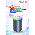 Nazalya 400 Ml Ulrasonik Araba - Oda Hava Nemlendirici Buhar Makinesi Ve Aroma Difüzörü Esans Hediyeli