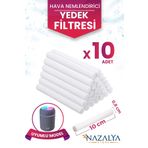 Nazalya H2O Hava Nemlendirici Buhar Makinesi Filtresi 10 Adet (SADECE FİLTREDİR)