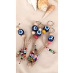 Nazar Boncuk Anahtarlık 5 Adet Kötü Göz Kovucu Hand Made Nazarlı Araba Süsü