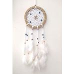 Nazar Boncuklu Düş Kapanı Dreamcatcher Kuş Tüyü Duvar Süsü Ev Dekor