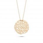 NAZAR DUASI ALTIN KOLYE 14K ROSE GOLD EL İŞLEMESİ