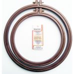 Nazarone Plastik Vidalı Kasnak 2'li Büyük 25 cm Küçük 19,5 cm + 6'lı Etamin Iğnesi