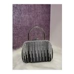 NAZART KADIN LÜKS TAŞLI SATEN SİYAH ABİYE CLUTCH PORTFÖY ABİYE GECE DÜĞÜN ÇANTASI