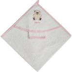Nazbaby Ayıcıklı Bebek Havlusu - Pembe