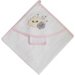 Nazbaby Bebek Havlusu Bulutlu - Pembe - 0 - 2 Yaş