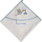 Nazbaby Bebek Havlusu Leylek - Mavi - 0 - 2 Yaş