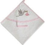 Nazbaby Bebek Havlusu Leylek - Pembe - 0 - 2 Yaş