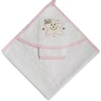 Nazbaby Yıldızlı Bebek Havlusu Pembe