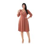 NAZBUTIQ 3073 Somon Midi Kadın Elbise