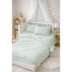 NazeninHome Müslin Bebek Nevresim takımı %100 Pamuk ( 2 Kat ) Mint