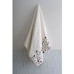 Nazik Home Livano Renkli Çiçek Nakışlı Yüz Havlusu (50 x 90 cm)