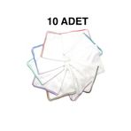 nazipek 10'lu Set Pamuklu Büyük Boy Oyalı Namazlık Tülbent 110x110cm Eşarp Başörtüsü Yazma