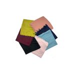 nazipek 7'li Set Pamuklu Damla İnci Boncuklu Eşarp Yüksek Kalite Yazma 100x100cm Toptan Hediyelik
