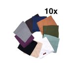 nazipek Flamlı 10'lu Paket Dağıtmalık Pamuklu Yazma Eşarp 100x100cm