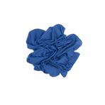 nazipek Pamuklu Indigo Mavisi Bambu Kraş Eşarp Yüksek Kalite Yazma 100x100cm Overloklu