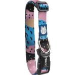 Nazz Köpek Boyun Tasması Çilekli Pembe Small 1,5X34 Cm