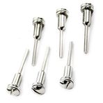 NB 6pcs Screw Head Chuck 6PC Miniature Rotary Holder 6.35mm Arbor Hole 3.2mm Shank Mini Rotary Drill Accessories Tools