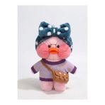 NB market Pembe Lalafanfan peluş oyuncak aksesuarlı ördek peluş 30cm