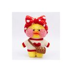 NB market Sarı renk Lalafanfan peluş oyuncak aksesuarlı ördek peluş 30cm