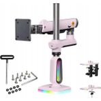 Nb North Bayou Nb J7 Profesyonel Rgb Aydınlatmalı 32-60 Inç Amortisörlü Oyuncu Monitör Kolu Pembe (2-20 Kg)