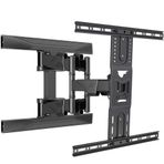 NB North Bayou TV Duvara Montaj Döner TV Braketi 45-75 Düz Ekran TV VESA için Tam Hareket 600x400mm'ye Kadar Yük Kapasitesi to100 lbs(45kg)