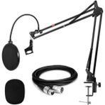 NB39PSX Set Stüdyo Masa Mikrofon Standı Pop Filtre Xlr Kablo