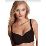 NBB 3613 2 Adet Siyah Balenli Soft Cup Toparlayıcı Sütyen
