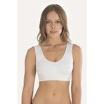 NBB Beyaz Seamless Yarım Büstiyer - XL