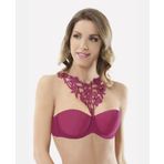 NBB Boynu Dantel Aksesuar Detaylı Push-up Straplez Sütyen-3692