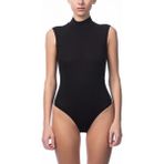 NBB Siyah Kolsuz Boğazlı Çıtçıtlı Body