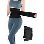 NBB Siyah Unisex İnceltici Zayıflatıcı Sarma Bel Korsesi - Standart