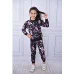 Nbgiyim Kışlık Minne Mause Şardonlu Siyah Alt Üst Eşofman Takım Çocuk Giyim