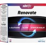 Nbt Life Renovate - L-Glutamin, Glisin ve L-Sitrulin - Epitel Doku Onarımı - 30 Saşe - Dezenfektan Hediyeli (%72 Alkol)