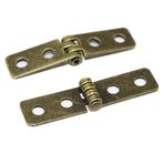 NC 10 adet 58 x 13 mm Mini Retro Menteşe Dolap Menteşeleri Mücevher Kutusu Hediye Ahşap Kutu Menteşe Çivili Katlanır Üst Menteşe Takı Göğüs Hediye Kutusu Dolap Kendin Yap Aksesuarları