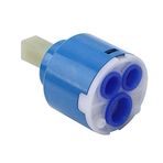 NC Musluk Vanası, Seramik Kartuş Vana Mutfak Banyo Kartuşu Vana Mikser Musluk Mutfak Bataryası, Banyo Bataryası vb. için (Tip A: 40 mm, 1 ADET)