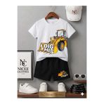 NC Nicee Clothes YAZLIK ÇOÇUK TİŞÖRT ŞORT UNİSEX ( DOZER BASKII